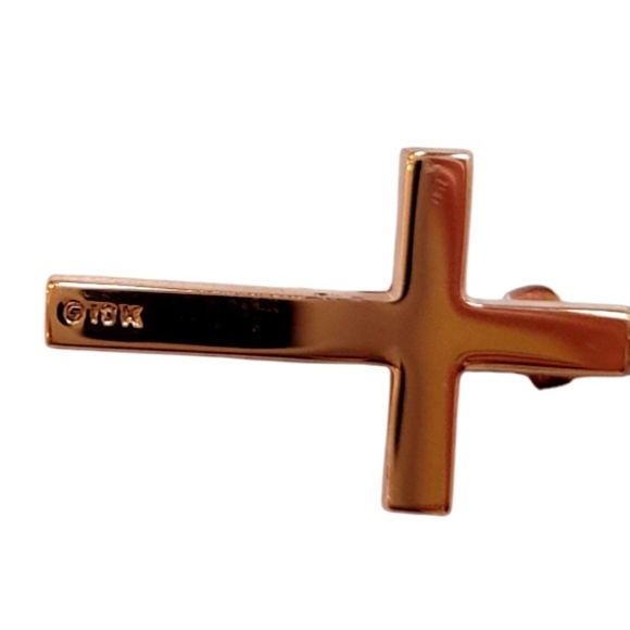 10K Yellow Gold Crucifix Charm Pendant #20528 - Picture 4 of 6